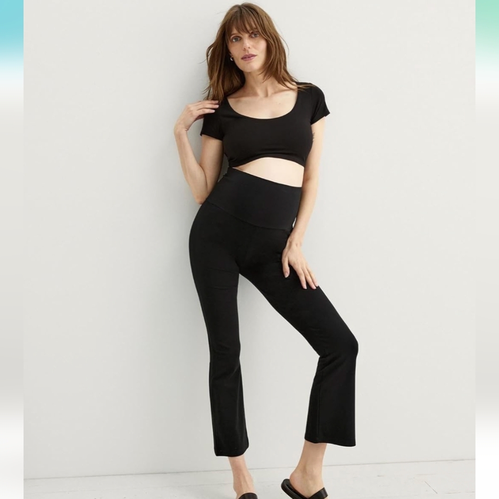 Hatch The Ultimate Before During & After Crop Flare Legging